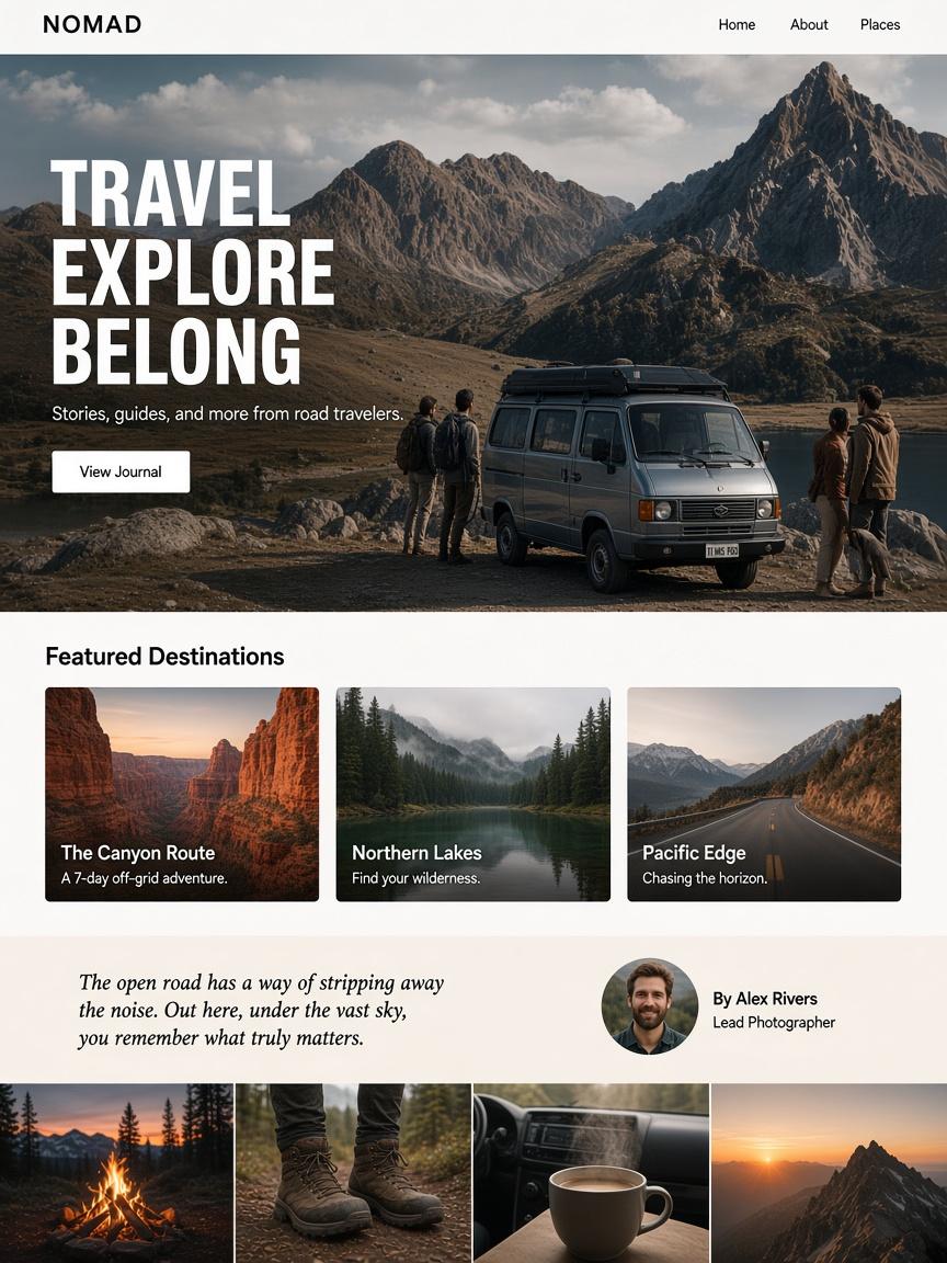 Nomad travel template